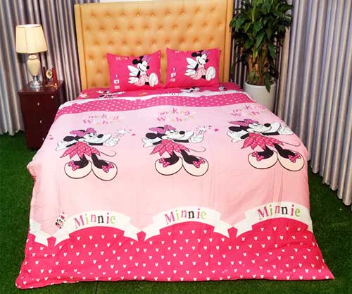 Bộ chăn ga gối Sông Hồng dòng Disney DN1801