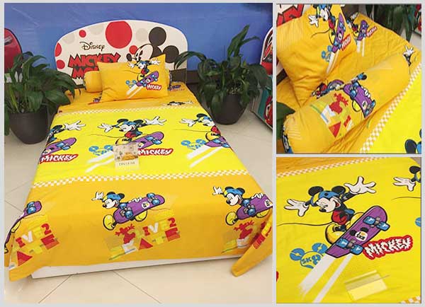 Bộ chăn ga gối Sông Hồng dòng Disney DN1804