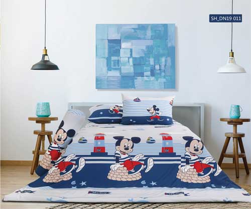 Bộ chăn ga gối Sông Hồng dòng Disney DN19011