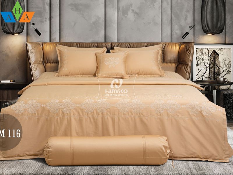 Bộ ga phủ thêu Blue Sky – BSH 116 Bộ ga phủ thêu Blue Sky – BSM116