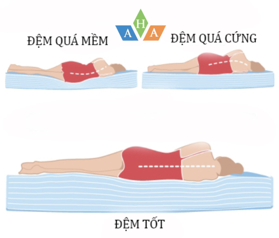 Chọn đệm cứng hay mềm sẽ hỗ trợ cho cột sống